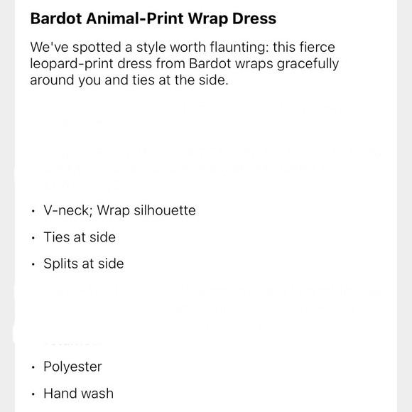 Bardot Leopard Print Wrap Dress Sz:10 (Large) - Picture 12 of 12